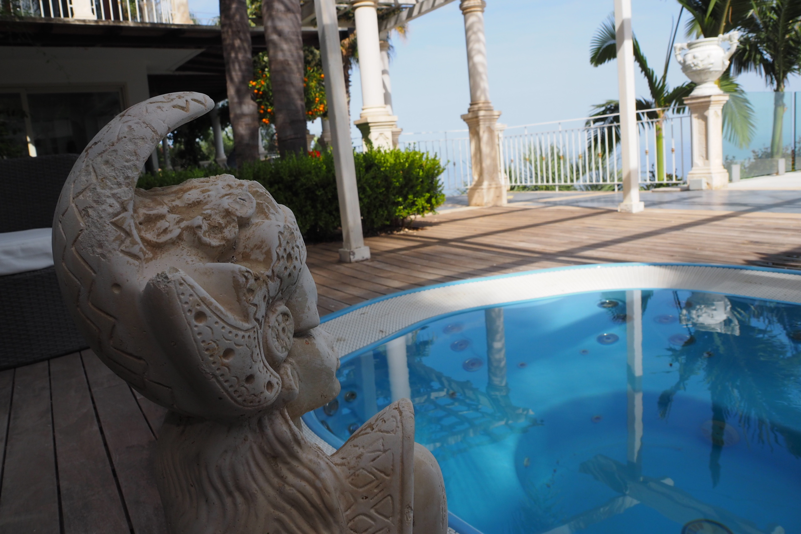 Villa Principe di Taormina panoramica con incantevole vista mare con piscina idromassaggio Jacuzzi